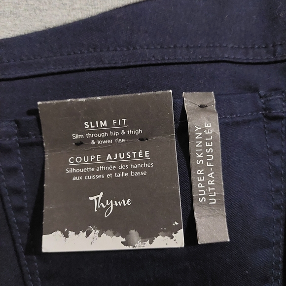 Thyme maternity jeans size petite xxs color blue - Picture 3 of 4